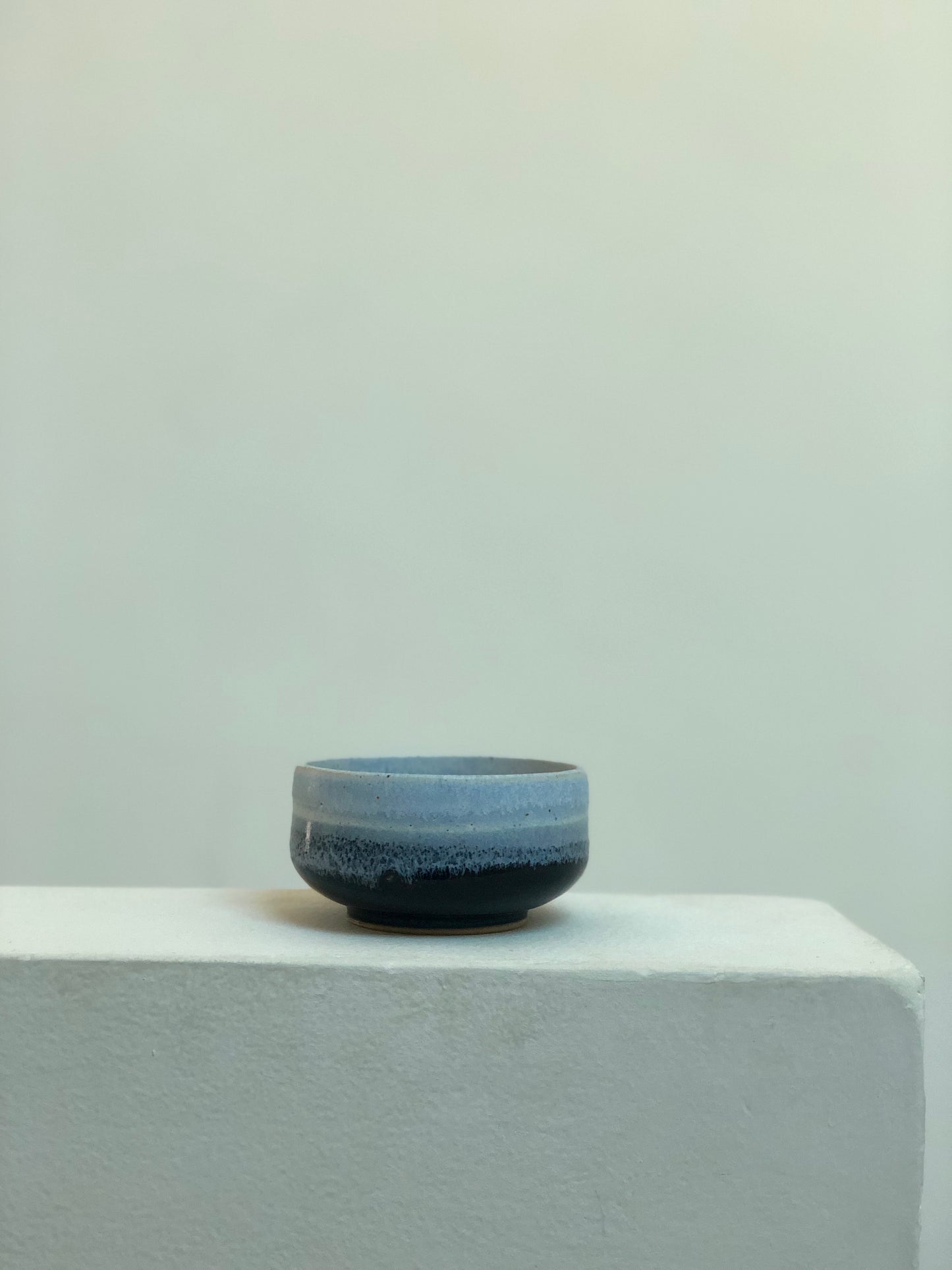 Blue Stone tea bowl 2 - Hand Made