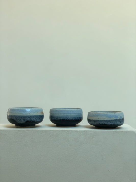 Blue Stone tea bowl 3 - Hand Made